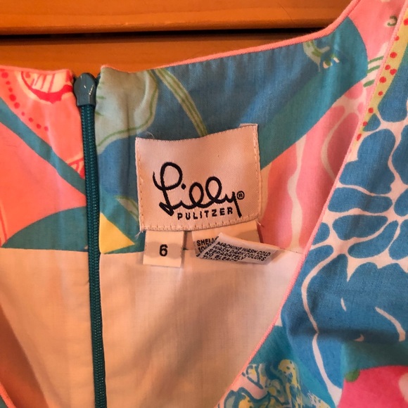 Lilly Pulitzer Krista Dress Blue 6 NWT - Picture 3 of 4